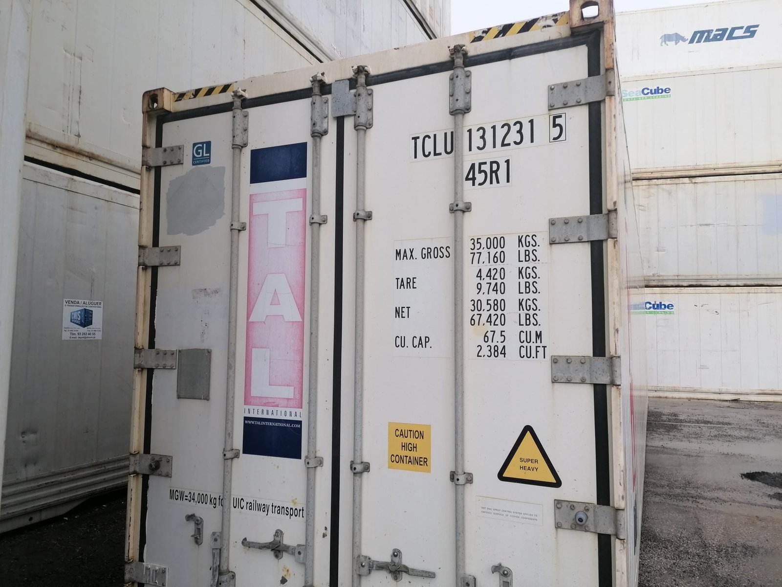 Contentor marítimo usado Reefer 40’HR – 12 metros