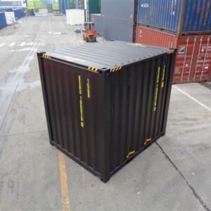 Contentor Marítimo High Cube Preto de 10 pés – Nove